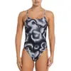 Image de Maillot de bain 1 pièce femme Nike Hydrastrong Digi Haze Noir 28 NESSE026-001