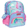 Image de Sac À Dos Maternelle Licorne En Tissu Synthétique Fisher-price Bleu / Rose / Clair / Gris