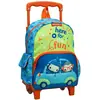 Image de Sac À Dos Trolley Maternelle Imprimé Singes Fisher Price Bleu / Orange / Bleu