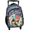 Image de Sac À Dos À Roulettes Chien Yorke - Poignée Télescopique Multicolore