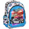 Image de Sac À Dos Maternelle Hot Wheels En Polyester Imprimé Flame Runner Bleu / Rose / Clair / Gris