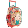 Image de Sac À Dos À Roulettes Girl Flower Must Be Happy 45 Cm Trolley Multicolore