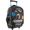 Image de Sac À Dos Trolley Garçon 3 Compartiments Astronaute Rocket Travel 45 Cm Noir / Bleu / Blanc