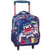 Image de Sac À Dos À Roulettes 31 Cm Cmp Monster Truck   2 Poches Filet Bleu/rouge/bleu/jaune