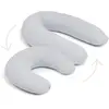 Image de Coussin De Grossesse Et D'allaitement Twisty Pearl Grey