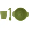 Image de Ensemble repas 3 pièces 1er âge Animal en silicone mr dino