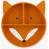Image de Assiette en silicone avec compartiments Animal mr fox