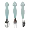 Image de Couverts 3 Pièces En Silicone Gris