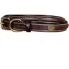 Image de Collier pour chien avec surpiqure décorative Dy'on Marron M/L DC31BBR55