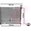 Image de VAN WEZEL 83002272 Radiateur du moteur Aluminium, Grille de radiateur soudée, avec couvercle, avec accessoires