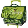 Image de Cartable À Roulettes Garçon Dinosaure Roarr 41 Cm - Trolley Scolaire Enfant Vert