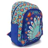 Image de Sac À Dos Motif Paon Cmp En Tissu Synthétique Bleu / Vert / Clair / Bleu
