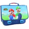 Image de Cartable Scolaire Super Mario En Tissu Synthétique Imprimé Bleu