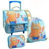 Image de Ensemble Cartable À Roulettes 41 Cm + Sac De Sport + Trousse Uglydolls Bleu / Orange