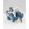 Image de Peluche D'activités Ops En Veloudoux Et Mousseline De Coton Bio Bleu