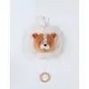 Image de Peluche Musicale Babou En Veloudoux Marron, Beige