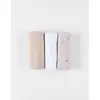 Image de Lot De 3 Langes Mousseline Ecru, Blanc, Beige