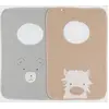 Image de Lot De 2 Bavoirs En Éponge Beige