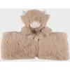 Image de Doudou-couverture Nomade 50x50cm - Fluffy Beige