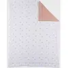 Image de Couverture Bébé 75* Mousseline De Coton Bio Ecru, Rose