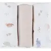 Image de Lot De 3 Langes 70* Mousseline De Coton Bio Blanc