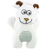 Image de Jouet peluche pour chien husky + os Duvoplus Multicolore 27,5x27,4x16,5 cm 13438
