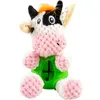 Image de Jouet peluche pour chien vache distributeur en caoutchouc Duvoplus Multicolore 14x10x10 cm 14573