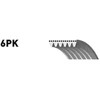 Image de GATES 6PK1088 Courroie Poly-V RoadMax  Value Line