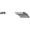 Image de GATES 6PK1420 Courroie Poly-V RoadMax  Value Line