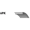 Image de GATES 6PK2390 Courroie Poly-V