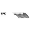 Image de GATES 8PK2035 Courroie Poly-V