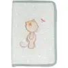 Image de Protège Carnet De Santé Mila, Zoé Et Lana Vert D'eau, Blanc, Rose