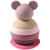 Image de Culbuto Empilable Souris Rose Rose