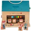 Image de Jeu D'activités En Bois Ma Première École Beige, Bleu, Orange