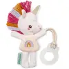 Image de Doudou Attache Sucette Jack Mini Ami De La Nuit Blanc, Rose, Jaune
