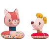 Image de Set De Bouées De Bain Jeanne Et Sa Souris Rose, Rouge, Jaune