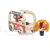 Image de Camion De Pompier Orange, Bleu, Marron