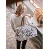Image de Sac à langer Mommy bag large canvas blanc cassé léopard