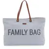 Image de Sac À Langer De Voyage Grande Contenance Design Family Bag Gris Toile