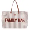 Image de Sac À Langer De Voyage Grande Contenance Design Family Bag Rayures Nude