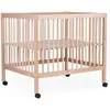 Image de Parc Pour Bébé En Bois + Roues 95x75 Cm Parc 99 Naturel