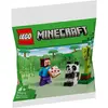 Image de Lego Minecraft - Steve Et Le Bébé Panda (polybag) - 30672 Multicolore