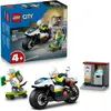 Image de Lego City - La Course-poursuite En Moto De Police - 60455 Multicolore