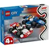 Image de Lego City - Voitures De Course De F1 Williams Racing Et Haas F1 - 60464 Multicolore