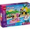 Image de Lego Friends - Fête Dans La Piscine Avec Les Bouées Licorne Et Flamant Rose - 42658 Multicolore