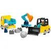 Image de Duplo Les Véhicules De Chantier 3-en-1 10475 Multicolore