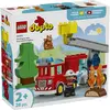 Image de Lego 10473 - Camion De Pompiers Duplo Multicolore