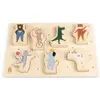 Image de Grand Puzzle En Bois Animaux En Plywood Multicolore