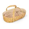 Image de Couffin En Osier Tressé Pour Poupée 50 Cm Beige