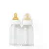 Image de Lot De 2 Biberons En Verre 120ml Blanc